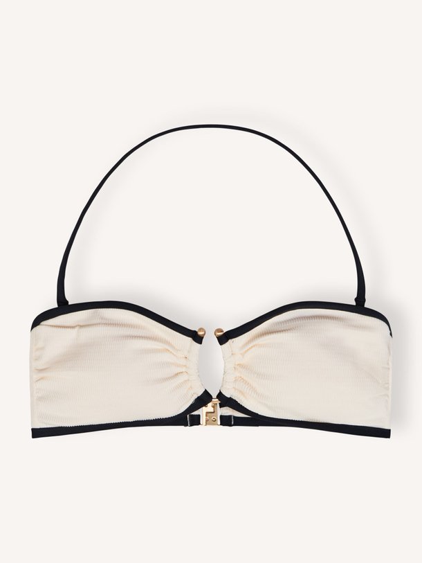 Ontdek de Beach Bound Ring Front Bandeau van Seafolly in de kleur ecru bij Orangebag. Op werkdagen voor 21:45 besteld, morgen in huis.