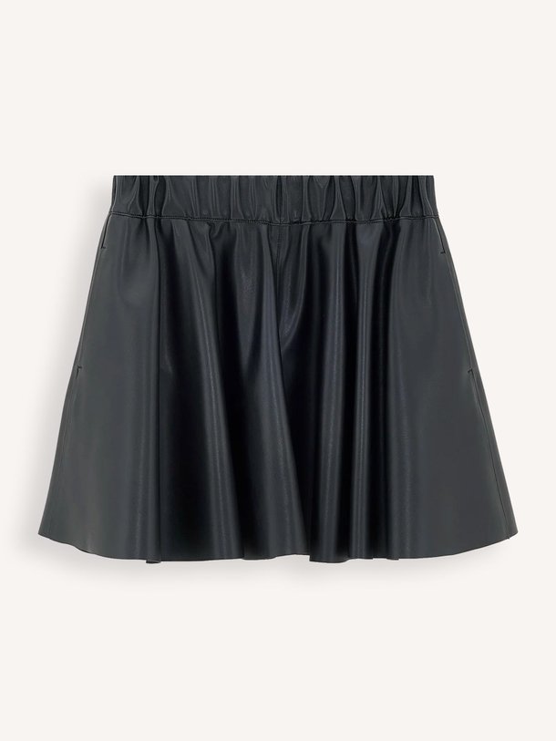 Ontdek de Hezza leatherlook rok van Bellerose in de kleur zwart bij Orangebag. Op werkdagen voor 21:45 besteld, morgen in huis.