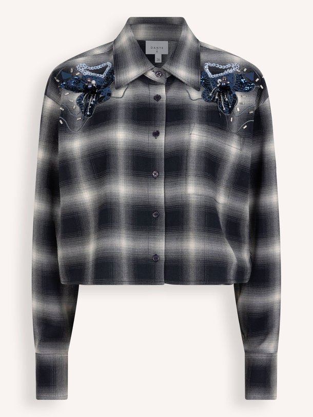 Ontdek de Eason viscosemix geruite blouse van Dante 6 in de kleur donkerblauw bij Orangebag. Op werkdagen voor 21:45 besteld, morgen in huis.