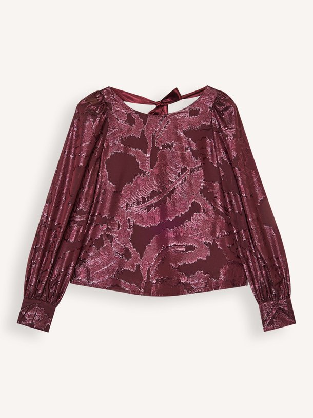 Ontdek de Geweven top met lurex van Summum in de kleur bordeauxrood bij Orangebag. Op werkdagen voor 21:45 besteld, morgen in huis.