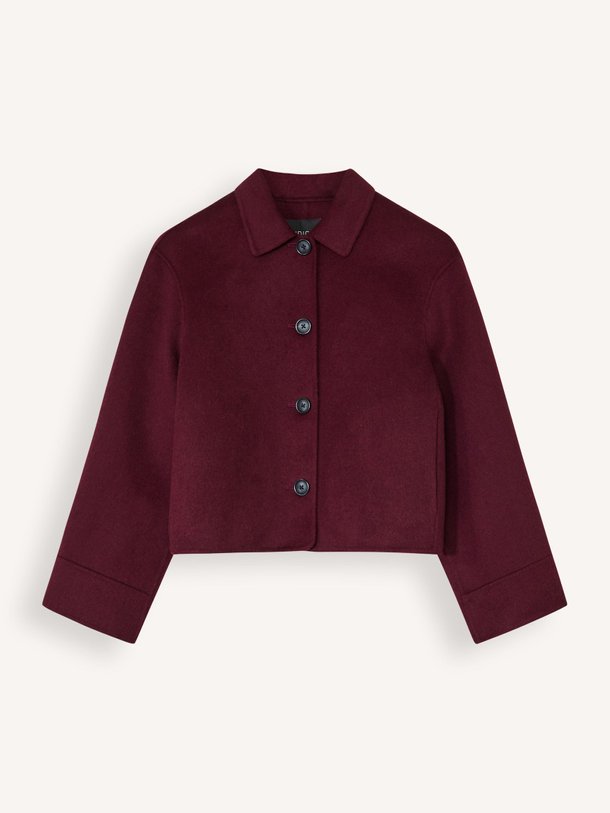 Ontdek de Nicolina wolmix mantel van Studio AR in de kleur bordeauxrood bij Orangebag. Op werkdagen voor 21:45 besteld, morgen in huis.
