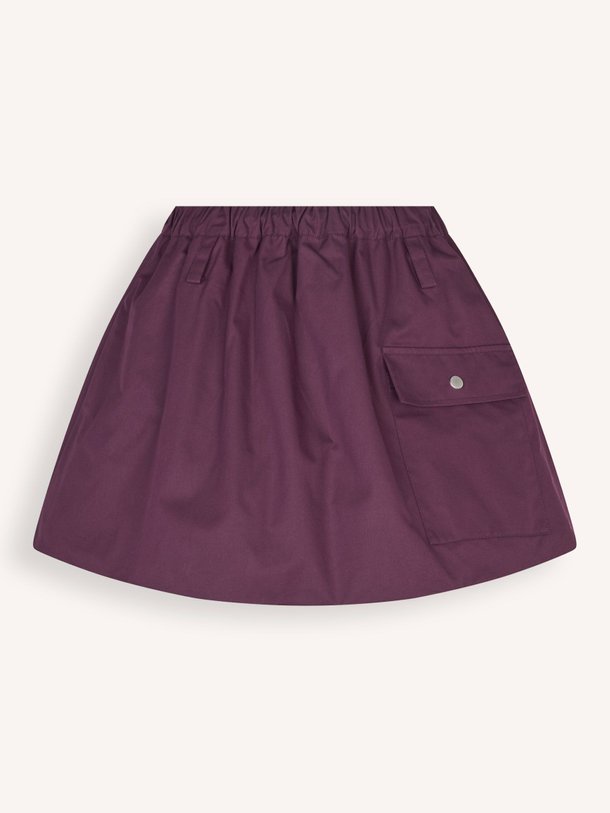 Ontdek de Simona organic cottonmix rok van Baum und Pferdgarten in de kleur aubergine bij Orangebag. Op werkdagen voor 21:45 besteld, morgen in huis.