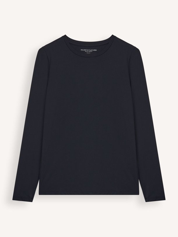 Ontdek de M493 jersey longsleeve van Majestic Filatures in de kleur zwart bij Orangebag. Op werkdagen voor 21:45 besteld, morgen in huis.