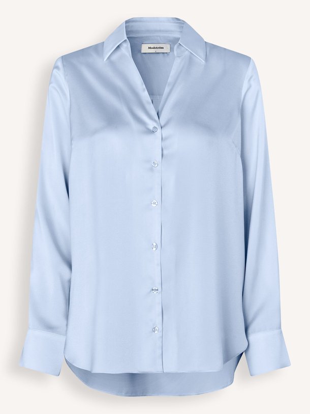 Modstrom Pietromd - Geweven Blouse - Blauw Ontdek de Pietromd geweven blouse van Modstrom in de kleur blauw bij Orangebag. Op werkdagen voor 21:45 besteld, morgen in huis.