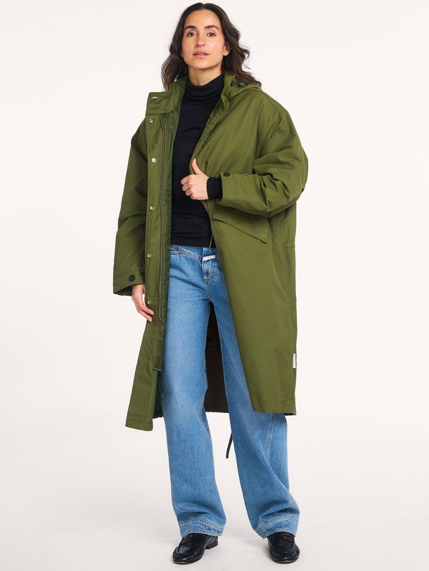 Ontdek de Katoenmix gewatteerde parka van Closed in de kleur groen bij Orangebag. Op werkdagen voor 21:45 besteld, morgen in huis.