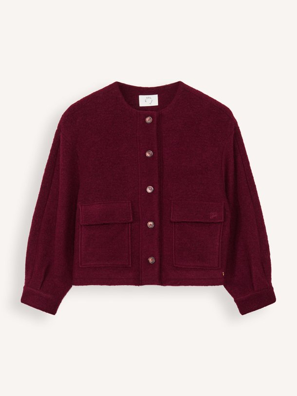 Ontdek de Isadora wolmix jasje van Des Petits Hauts in de kleur bordeauxrood bij Orangebag. Op werkdagen voor 21:45 besteld, morgen in huis.