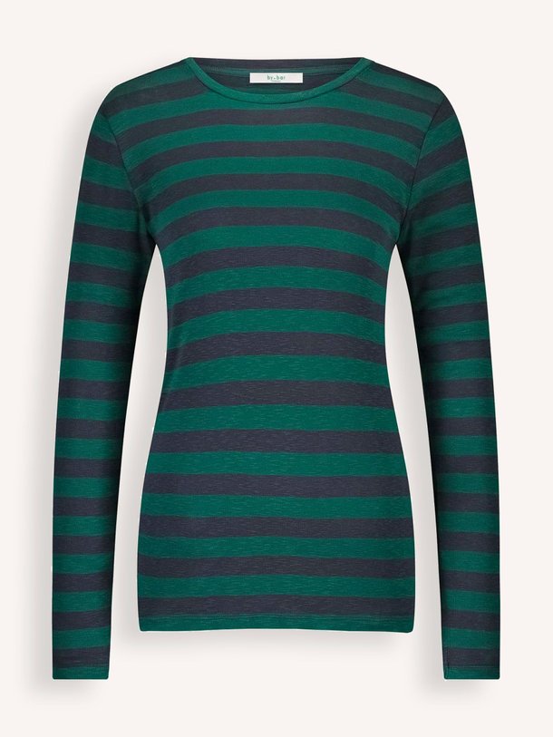 Ontdek de Organic cotton gestreepte longsleeve van By-Bar in de kleur donkergroen bij Orangebag. Op werkdagen voor 21:45 besteld, morgen in huis.