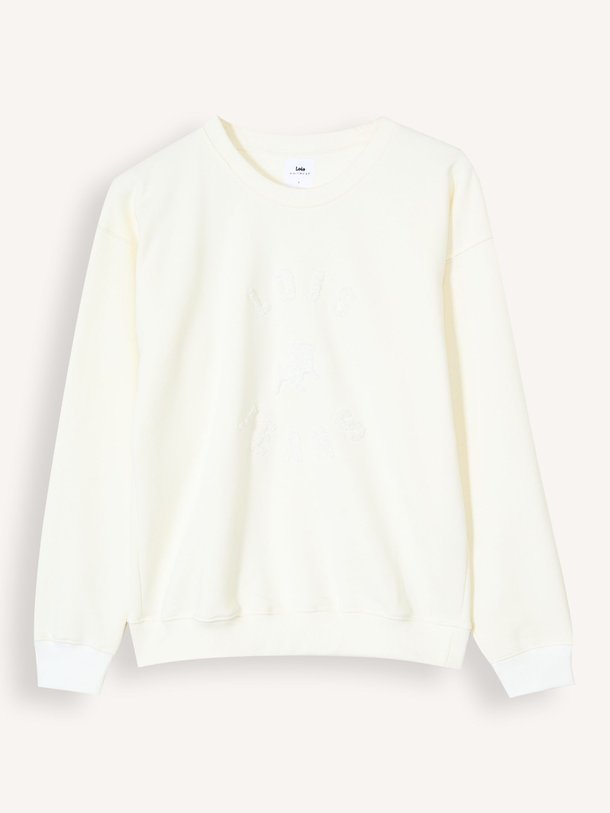 Ontdek de Lio katoenen sweater van Lois in de kleur ecru bij Orangebag. Op werkdagen voor 21:45 besteld, morgen in huis.