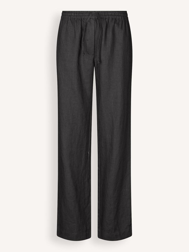 Ontdek de Hoys linnen broek van Samsoe Samsoe in de kleur zwart bij Orangebag. Op werkdagen voor 21:45 besteld, morgen in huis.