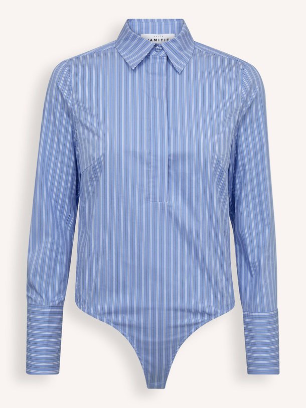 Ontdek de Katoenmix gestreepte body van Haute L'Amitié in de kleur blauw bij Orangebag. Op werkdagen voor 21:45 besteld, morgen in huis.