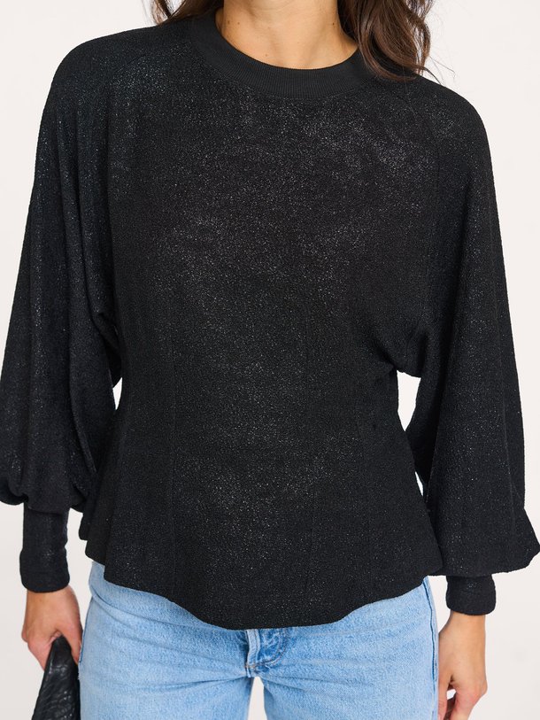 Ontdek de Kylie jersey top met structuur van Co'Couture in de kleur zwart bij Orangebag. Op werkdagen voor 21:45 besteld, morgen in huis.