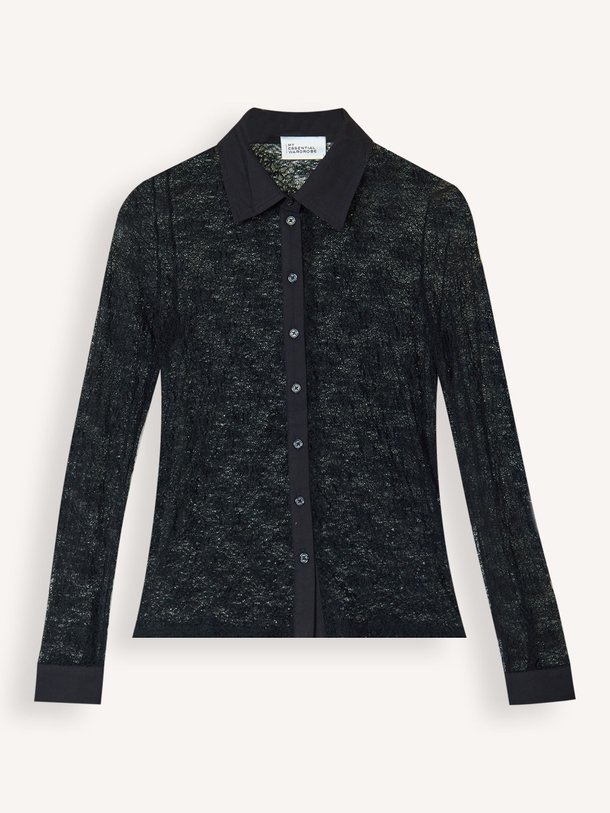 Ontdek de Rita geweven kanten blouse van My Essential Wardrobe in de kleur zwart bij Orangebag. Op werkdagen voor 21:45 besteld, morgen in huis.