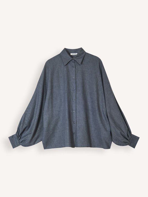 Ontdek de Antonia katoenen flanellen blouse van So Sue in de kleur antraciet bij Orangebag. Op werkdagen voor 21:45 besteld, morgen in huis.