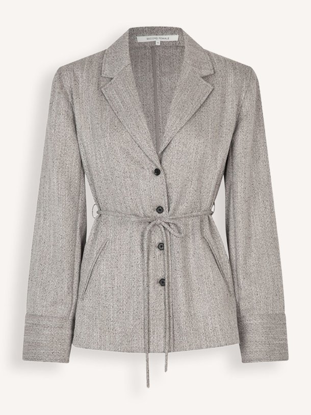 Ontdek de Jun viscosemix gemêleerde blazer van Second Female in de kleur lichtgrijs bij Orangebag. Op werkdagen voor 21:45 besteld, morgen in huis.
