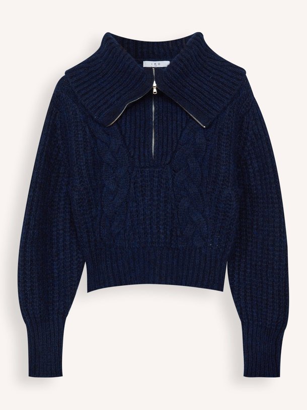 Ontdek de Swana alpacamix trui van Iro in de kleur donkerblauw bij Orangebag. Op werkdagen voor 21:45 besteld, morgen in huis.