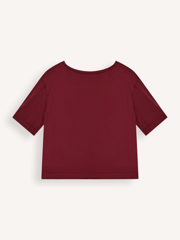 Ontdek de Viscose top van No Man's Land in de kleur bordeauxrood bij Orangebag. Op werkdagen voor 21:45 besteld, morgen in huis.