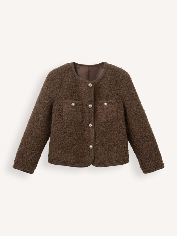 Ontdek de Geweven teddy jasje van Sofie Schnoor in de kleur bruin bij Orangebag. Op werkdagen voor 21:45 besteld, morgen in huis.