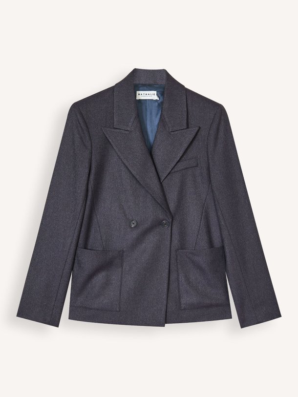 Ontdek de Davos viscosemix blazer van Nathalie Vleeschouwer in de kleur donkerblauw bij Orangebag. Op werkdagen voor 21:45 besteld, morgen in huis.