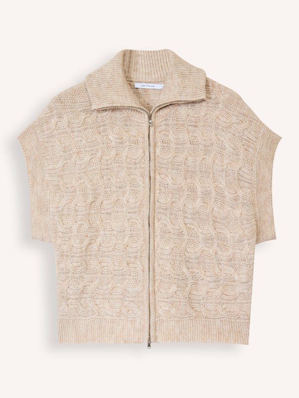 Ontdek de Elise viscosemix vest van La Fee Maraboutee in de kleur beige bij Orangebag. Op werkdagen voor 21:45 besteld, morgen in huis.