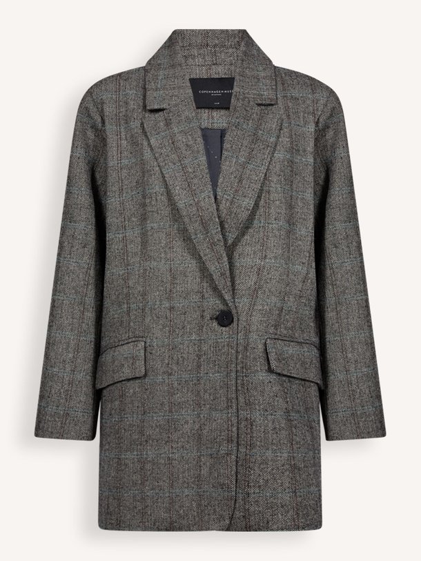Ontdek de Jaden wolmix geruite blazer van Copenhagen Muse in de kleur donkergrijs bij Orangebag. Op werkdagen voor 21:45 besteld, morgen in huis.