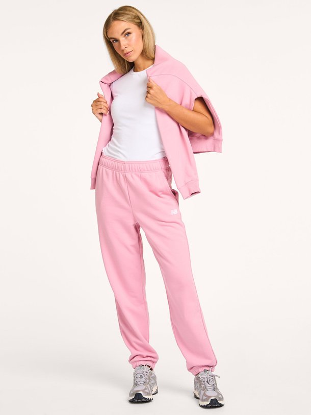 Ontdek de Katoenmix joggingbroek van New Balance in de kleur roze bij Orangebag. Op werkdagen voor 21:45 besteld, morgen in huis.