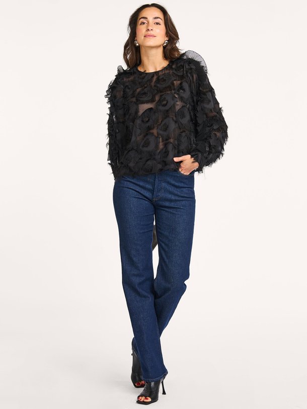 Ontdek de Syra geweven top met franjes van Co'Couture in de kleur zwart bij Orangebag. Op werkdagen voor 21:45 besteld, morgen in huis.