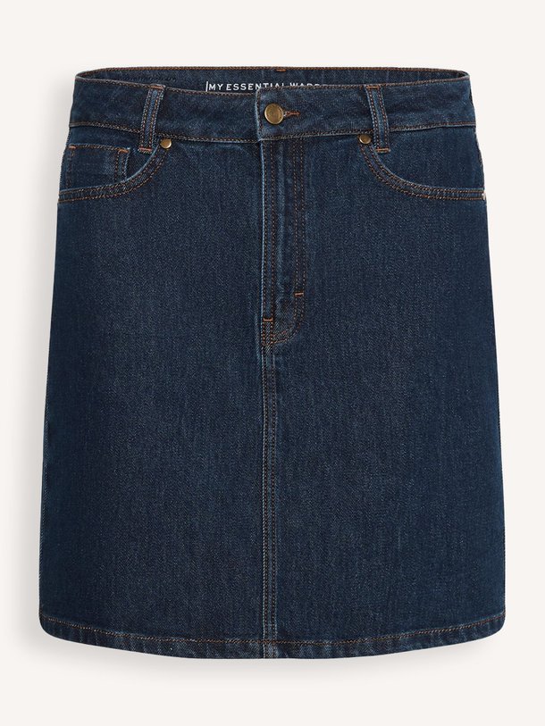 Ontdek de Cady denim rok van My Essential Wardrobe in de kleur donkerblauw bij Orangebag. Op werkdagen voor 21:45 besteld, morgen in huis.