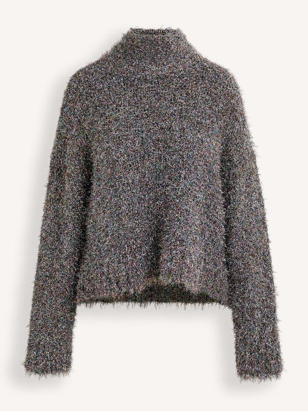 Ontdek de Istrana gebreide trui met lurex van Essentiel Antwerp in de kleur zilverkleur bij Orangebag. Op werkdagen voor 21:45 besteld, morgen in huis.