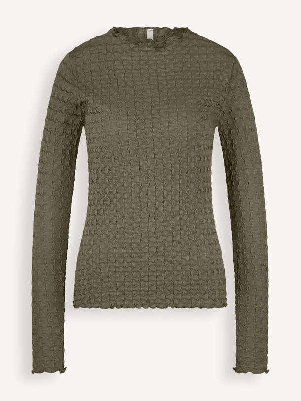 Ontdek de Geweven top met structuur van Summum in de kleur donkergroen bij Orangebag. Op werkdagen voor 21:45 besteld, morgen in huis.