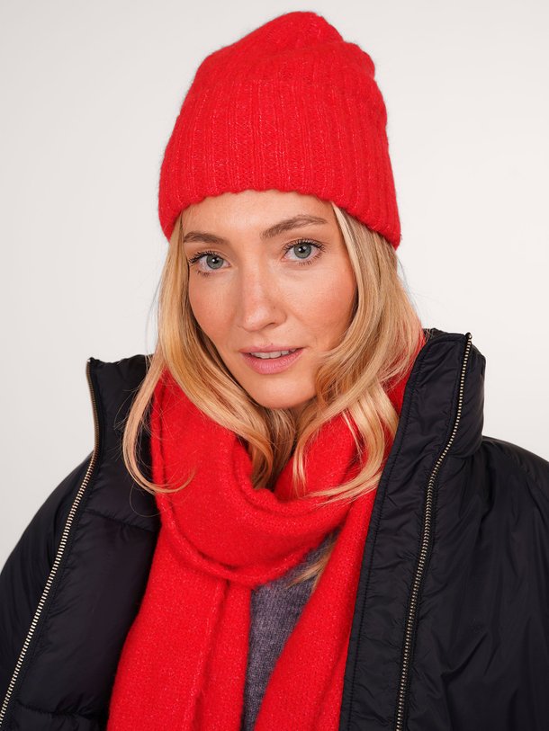 Ontdek de East alpacamix gemêleerde beanie van American Vintage in de kleur rood bij Orangebag. Op werkdagen voor 21:45 besteld, morgen in huis.