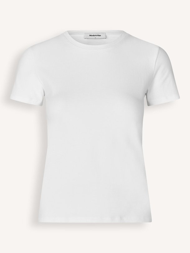 Ontdek de Dae organic cotton T-shirt van Modstrom in de kleur wit bij Orangebag. Op werkdagen voor 21:45 besteld, morgen in huis.