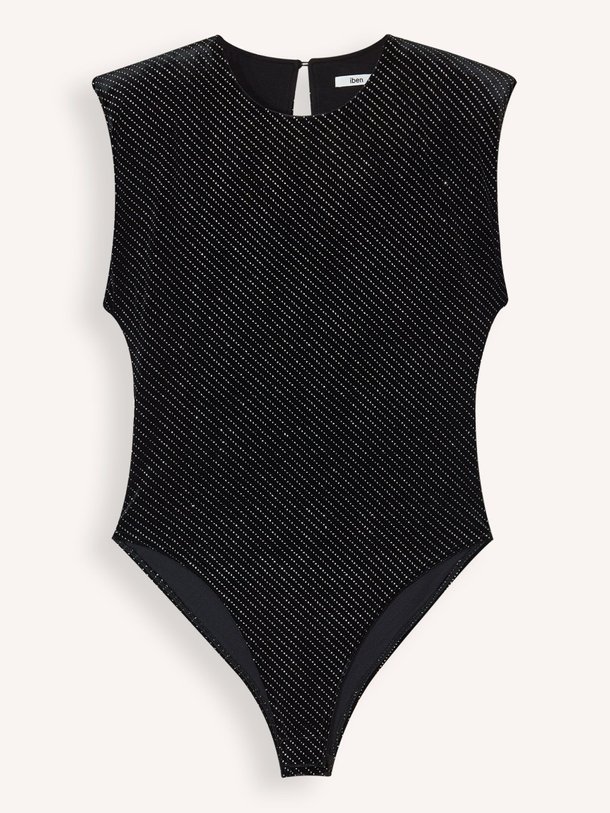 Ontdek de Jersey body met strass van Iben in de kleur zwart bij Orangebag. Op werkdagen voor 21:45 besteld, morgen in huis.