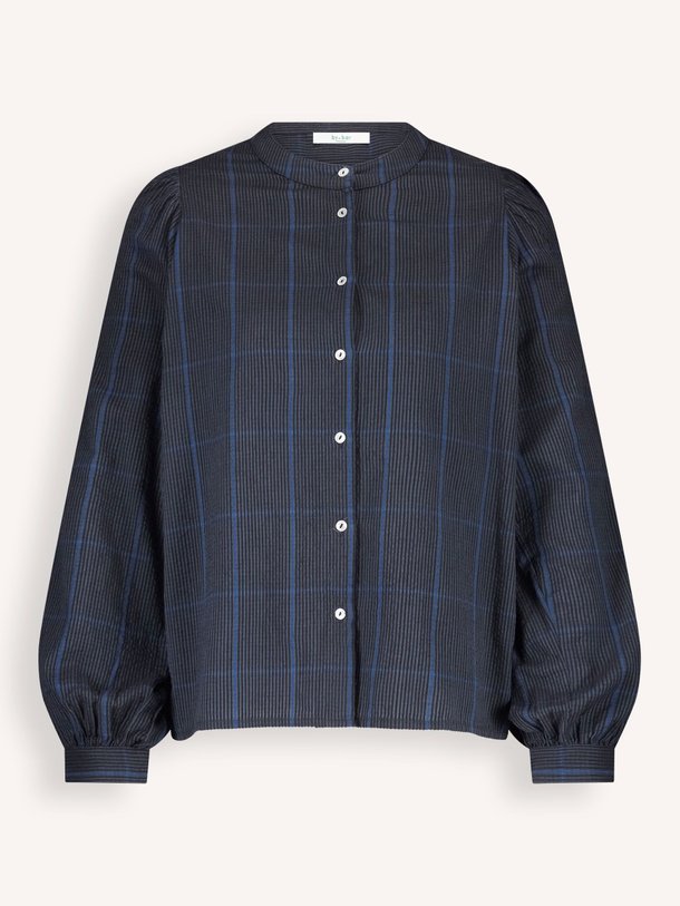 Ontdek de Rikki katoenen geruite blouse van By-Bar in de kleur donkerblauw bij Orangebag. Op werkdagen voor 21:45 besteld, morgen in huis.