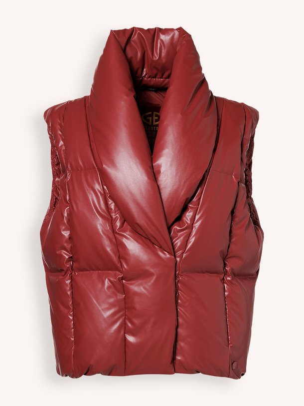 Ontdek de Balou geweven leatherlook bodywarmer van Goldbergh in de kleur bordeauxrood bij Orangebag. Op werkdagen voor 21:45 besteld, morgen in huis.