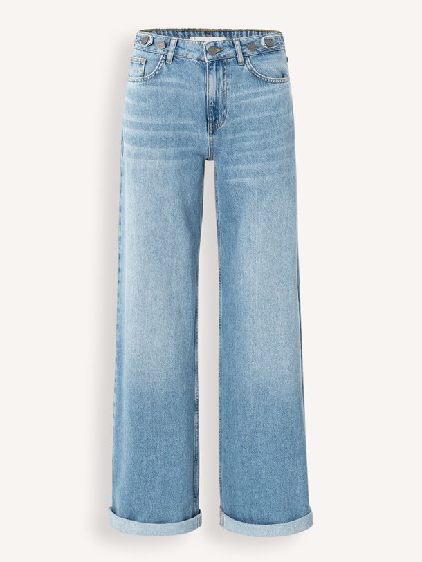 Ontdek de Mid waist wide leg jeans van Yaya in de kleur blauw bij Orangebag. Op werkdagen voor 21:45 besteld, morgen in huis.