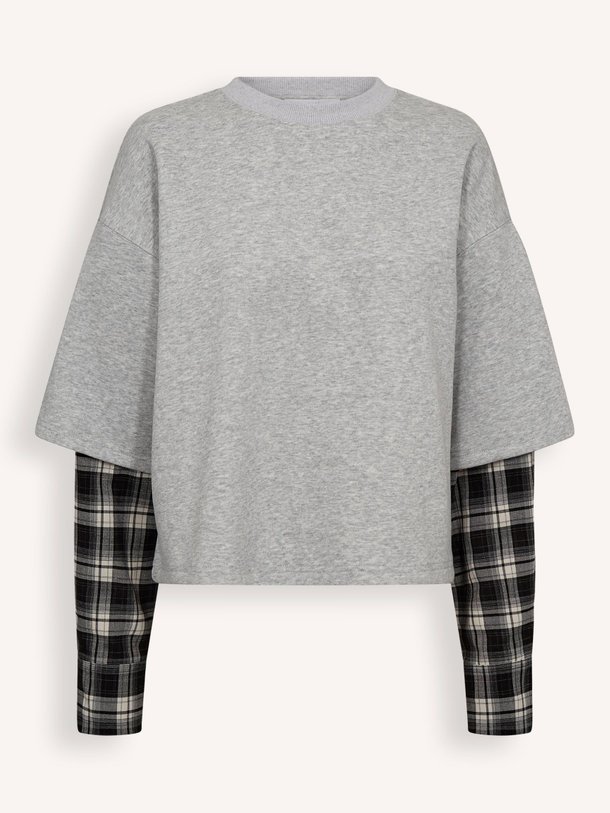 Ontdek de Katoenmix sweater van Haute L'Amitié in de kleur grijs bij Orangebag. Op werkdagen voor 21:45 besteld, morgen in huis.