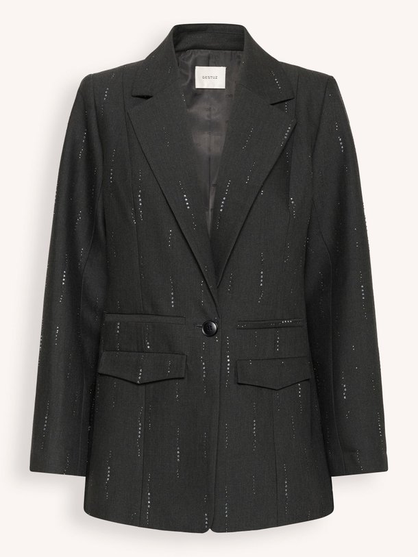 Ontdek de Adira viscosemix blazer met strass van Gestuz in de kleur donkergrijs bij Orangebag. Op werkdagen voor 21:45 besteld, morgen in huis.