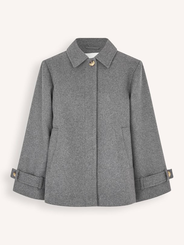 Ontdek de Ofia wolmix gemêleerde mantel van Modstrom in de kleur donkergrijs bij Orangebag. Op werkdagen voor 21:45 besteld, morgen in huis.