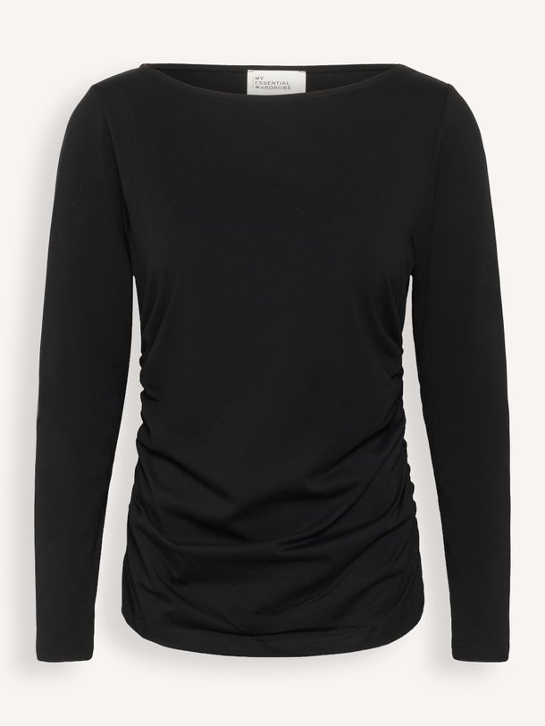 Ontdek de Lea katoenmix top van My Essential Wardrobe in de kleur zwart bij Orangebag. Op werkdagen voor 21:45 besteld, morgen in huis.