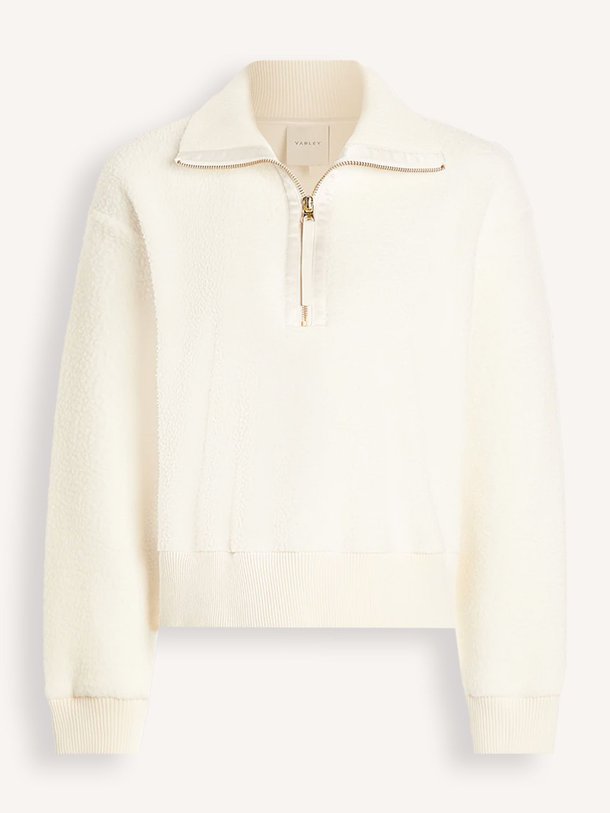 Ontdek de Roselle geweven fleece trui van Varley in de kleur off-white bij Orangebag. Op werkdagen voor 21:45 besteld, morgen in huis.