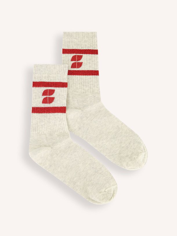 Ontdek de Katoenmix logo sokken van By-Bar in de kleur rood bij Orangebag. Op werkdagen voor 21:45 besteld, morgen in huis.