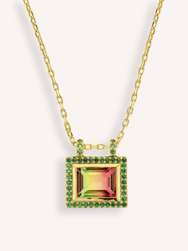 Ontdek de Green watermelon el paso vergulde halsketting van Mya-Bay in de kleur goudkleur bij Orangebag. Op werkdagen voor 21:45 besteld, morgen in huis.