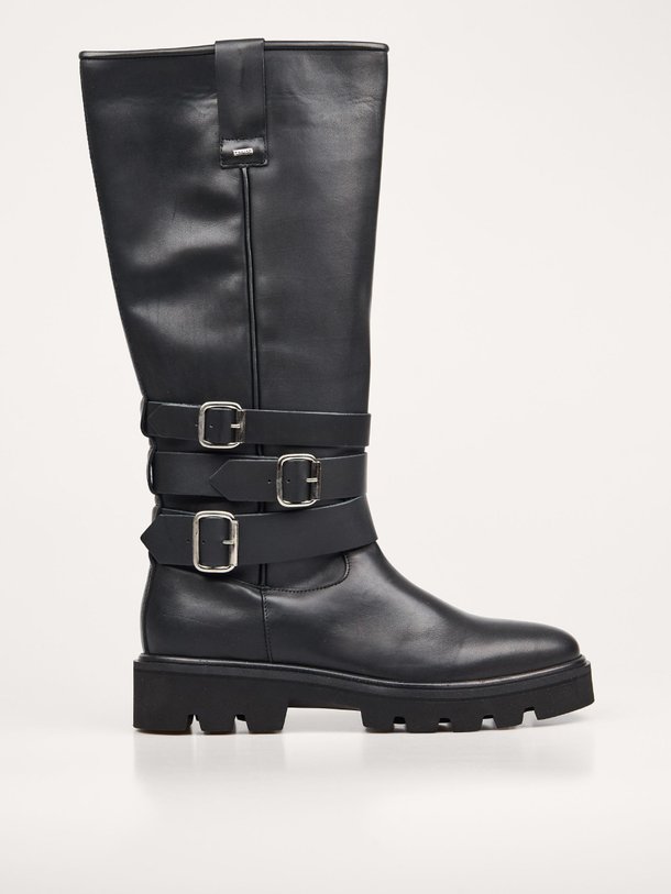 Ontdek de Frankie Lynn lederen hoge laarzen van Nubikk in de kleur zwart bij Orangebag. Op werkdagen voor 21:45 besteld, morgen in huis.