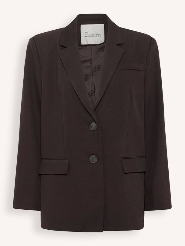 Ontdek de Disa geweven blazer van My Essential Wardrobe in de kleur donkerbruin bij Orangebag. Op werkdagen voor 21:45 besteld, morgen in huis.