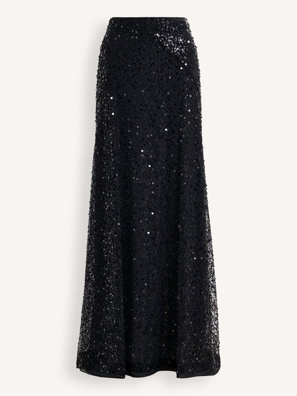 Ontdek de Isequins kanten rok met kralen en pailletten van Essentiel Antwerp in de kleur zwart bij Orangebag. Op werkdagen voor 21:45 besteld, morgen in huis.