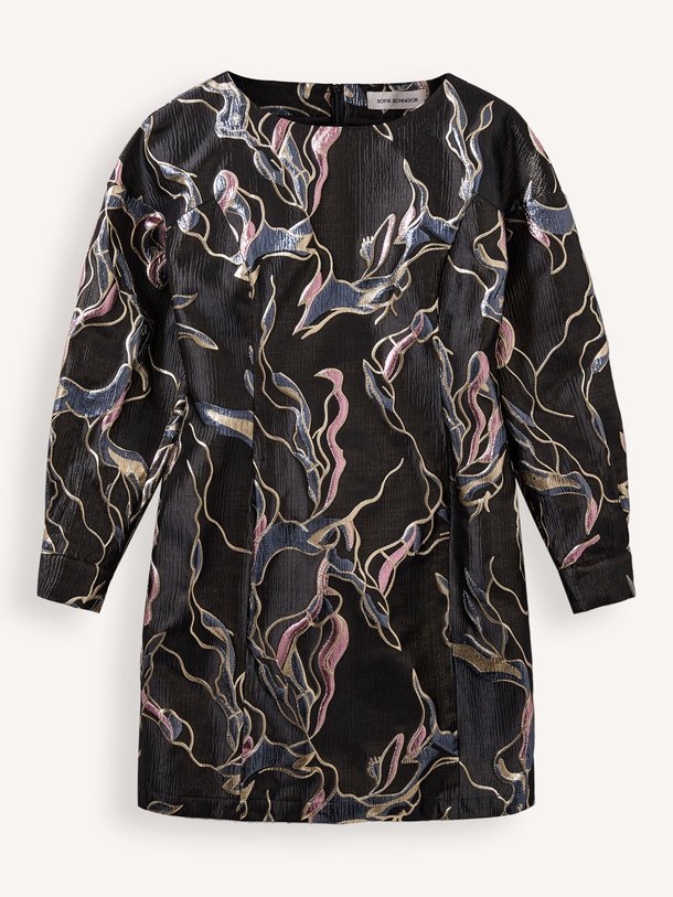 Ontdek de Zola geweven jurk met lurex van Sofie Schnoor in de kleur zwart bij Orangebag. Op werkdagen voor 21:45 besteld, morgen in huis.