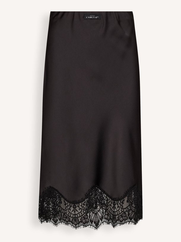 Ontdek de Naomi geweven rok met kant van Haute L'Amitié in de kleur zwart bij Orangebag. Op werkdagen voor 21:45 besteld, morgen in huis.