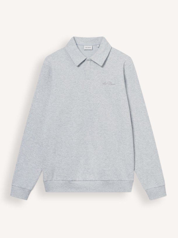 Ontdek de Ben katoenmix polo sweater van Les Deux in de kleur lichtgrijs bij Orangebag. Op werkdagen voor 21:45 besteld, morgen in huis.