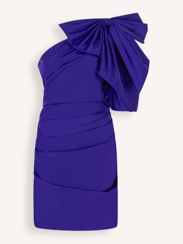 Ontdek de Tami Draping Bow geweven jurk van Dante 6 in de kleur paars bij Orangebag. Op werkdagen voor 21:45 besteld, morgen in huis.