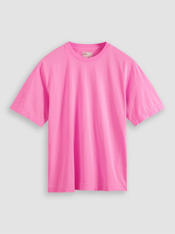 Ontdek de Organic cotton oversized T-shirt van Colorful Standard in de kleur roze bij Orangebag. Op werkdagen voor 21:45 besteld, morgen in huis.